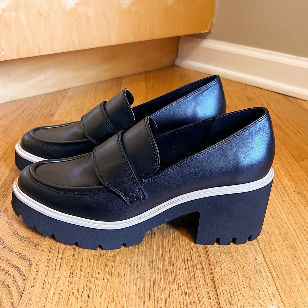 Dolce Vita Black Platform Loafers